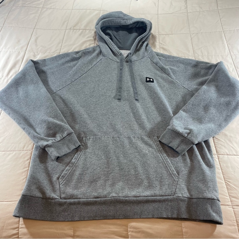 Under Armour Size XL Gray Loose Hoodie Sweatshirt Front Pockets